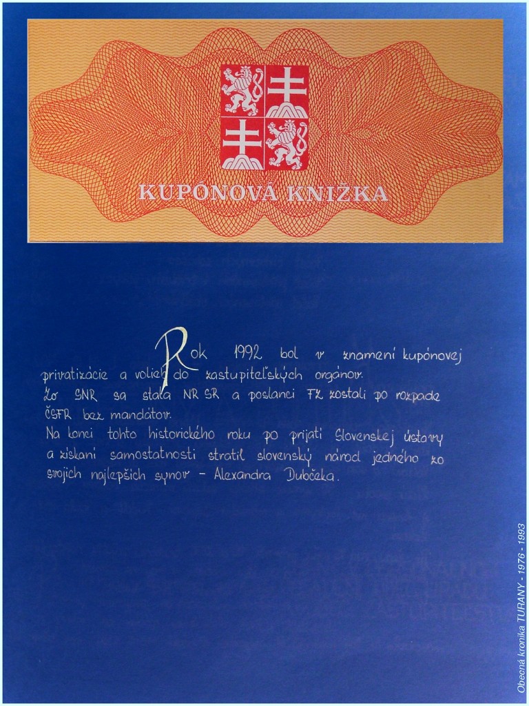 Obecná kronika  TURANY - 1976 - 1993