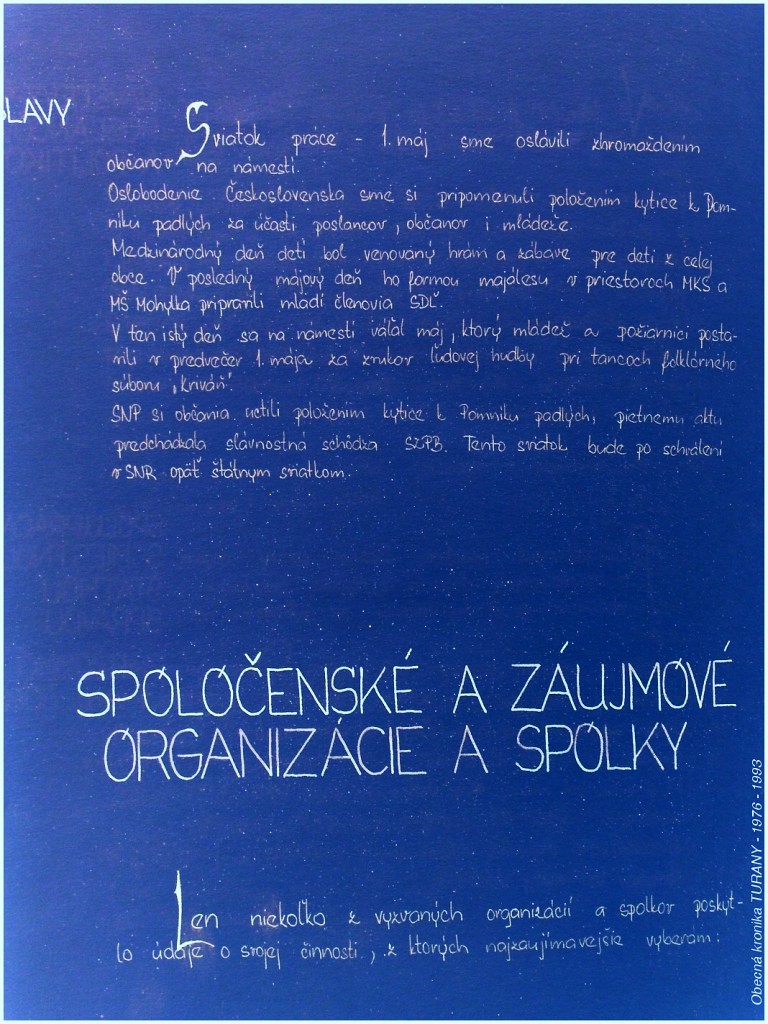Obecná kronika  TURANY - 1976 - 1993